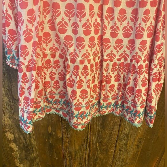 Mer St. Barth NWT Sz M Fuchsia Floral Clara Summer Luxury Resort Worthy Dress - Picture 5 of 10